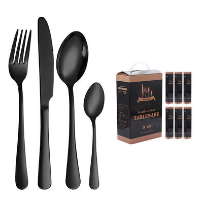 Mirror Polished Edges Stainless Steel Cutlery Set Knife Comfortable OEM