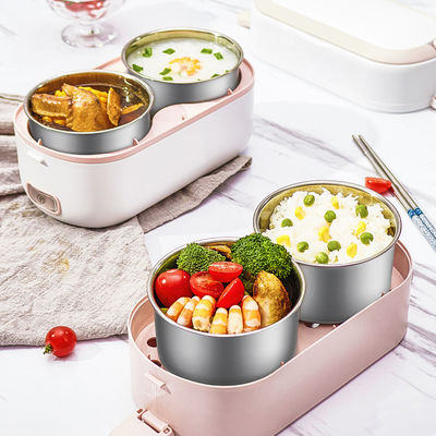250W Portable Cooker Lunch Box Electric Capacity 2L For Office School Home