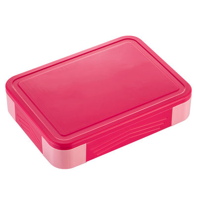 Food-Safe Plastic Bento Lunch Box With 5 Compartments And Cutlery For Kids And Adults