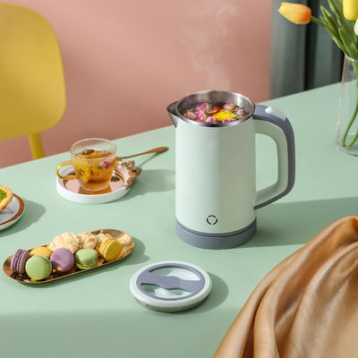 600W Stainless Steel Electric Kettle, Food-Grade SS, Anti-Scalding, Automatic Shut-Off
