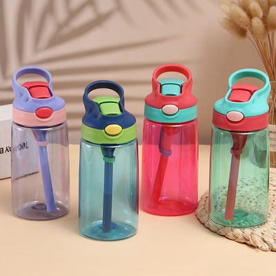 480ml Reusable Water Bottle Odorless  BPA Free Reusable Cup With Straw