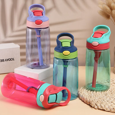 480ml Reusable Water Bottle Odorless  BPA Free Reusable Cup With Straw