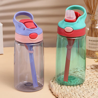 480ml Reusable Water Bottle Odorless  BPA Free Reusable Cup With Straw