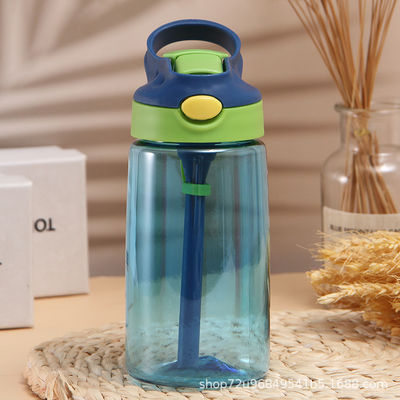 480ml Reusable Water Bottle Odorless  BPA Free Reusable Cup With Straw