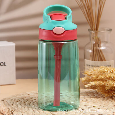480ml Reusable Water Bottle Odorless  BPA Free Reusable Cup With Straw