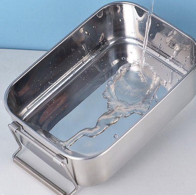 304 Stainless Steel Metal Bento Lunch Box With Double Layer And Two Capacity Options