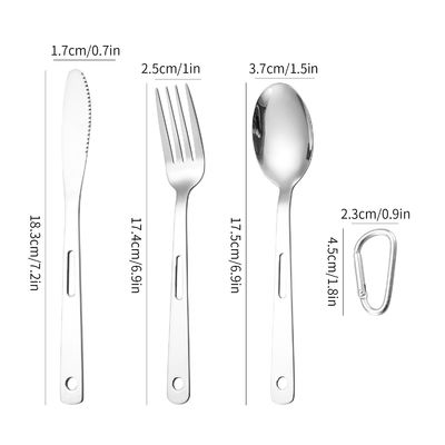 Lightweight And Durable Stainless Steel Cutlery Set For Outdoor Dining