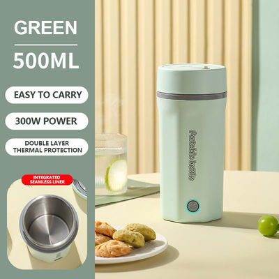 Electric Hot Water Cup 500ML/18Oz Small Electric Kettle With Auto Shut Off 304 Stainless Steel