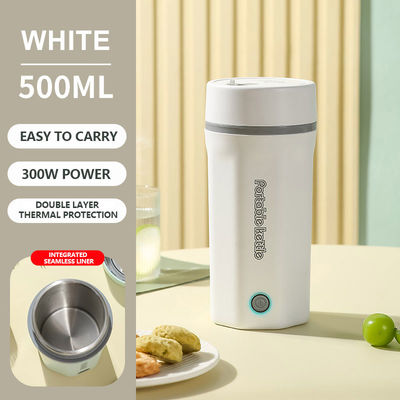 Electric Hot Water Cup 500ML/18Oz Small Electric Kettle With Auto Shut Off 304 Stainless Steel