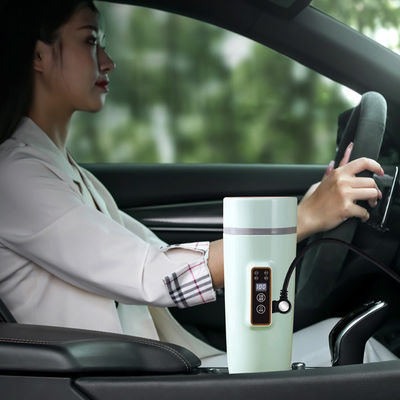 Portable Water Cup 12V/24V Smart Display For Cars Truck Stainless Steel 350ml