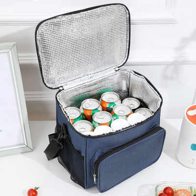 Custom Insulated Lunch Bags 10.5L Leakproof Freezable Cooler Bag With Adjustable Shoulder Strap For Kids / Adults Black