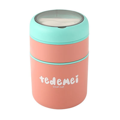 Metal Bento Lunch Box 316 Stainless Steel 710ml Double - Layer Soup Thermos