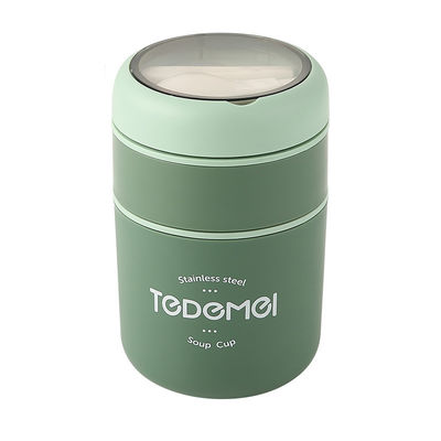 Metal Bento Lunch Box 316 Stainless Steel 710ml Double - Layer Soup Thermos