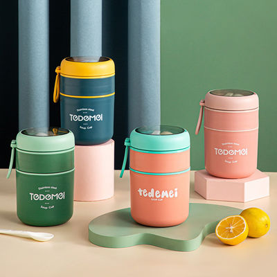 Metal Bento Lunch Box 316 Stainless Steel 710ml Double - Layer Soup Thermos