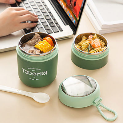 Metal Bento Lunch Box 316 Stainless Steel 710ml Double - Layer Soup Thermos