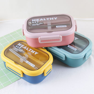 Metal Bento Lunch Box Stainless Steel Leakproof 2-Compartment Bento Lunch Box
