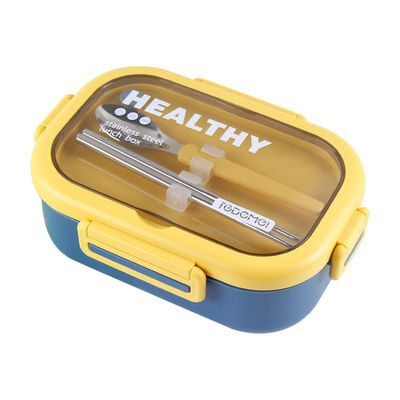 Metal Bento Lunch Box Stainless Steel Leakproof 2-Compartment Bento Lunch Box