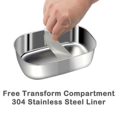 1.8L Leak Proof Stainless Steel Lunch Containers 5 In 1 70W Customization