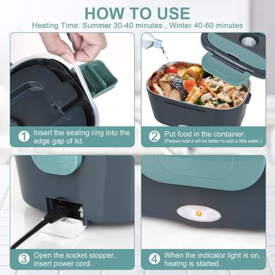 Electric Lunch Boxes 40W Stainless Steel Liner Lunch Box Container