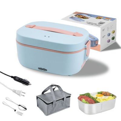Electric Lunch Box 80W Heated Lunch Box 1.5L Portable Food Warmer With Detachable Dividers
