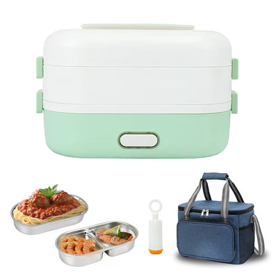 304 Stainless Steel Double Tier Electric Cooker Box 350W Power For Quick Cooking With Vacuum Storage