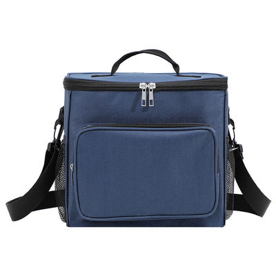 10.5L Waterproof Thermal Lunch Bag Custom Printed Polyester Aluminum Insulation Rectangle Shape