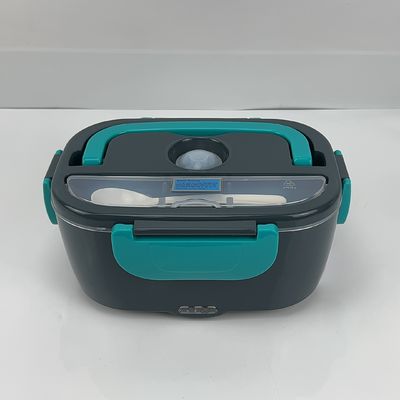 1.5L Leakproof Electric Lunch Box 60W Portable Electric Lunch Box Self Heat Electric LunchBox  Dark Gray Green