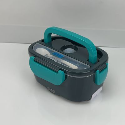 1.5L Leakproof Electric Lunch Box 60W Portable Electric Lunch Box Self Heat Electric LunchBox  Dark Gray Green