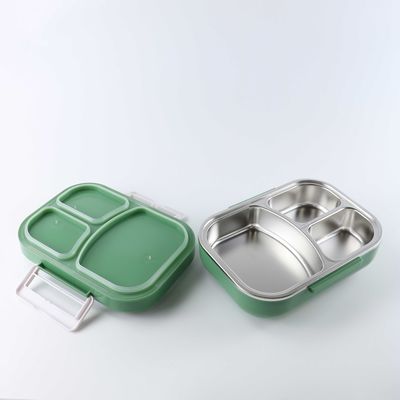 Electric Lunch Box With 304 Stainless Steel For Warm Eating 60W Green