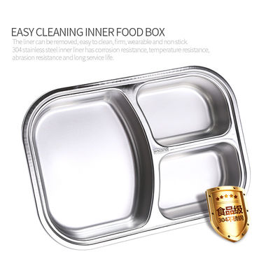 Leakproof Electric Lunch Box With 304 Stainless Steel 1L Capacity Electric Heating Lunch Box