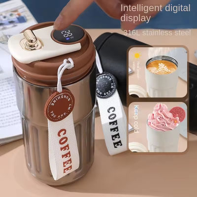 Portable Water Cup Termos Outdoor Led Digital Intelligent Smart Temperature Display Thermal Mug