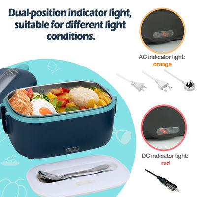 Electric Heating Lunch Box Stainless Steel Food Container Warmer Insulated Thermos Lunch Box For Adults