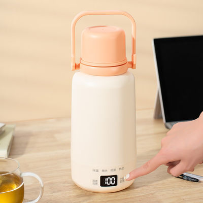 Portable 500W Insulated Travel Water Cup 1000ml Capacity Touchscreen