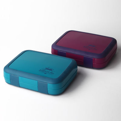 Sustainable 1160ml Plastic Bento Lunch Box with 4 Leak Proof Compartments