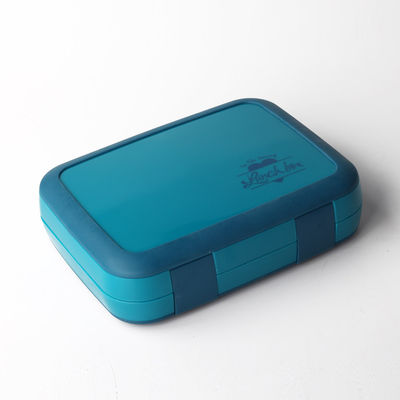 Sustainable 1160ml Plastic Bento Lunch Box with 4 Leak Proof Compartments