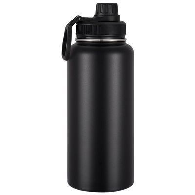 304 Stainless Steel Vacuum Insulated Portable Water Cup For Tea Cold Hot Drinks And Water Black