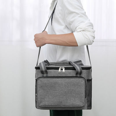 Thermal Cooler Insulation Bags For Picnic 15L Big Capacity Grey