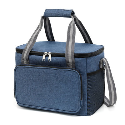 Customizable Insulated Lunch Bags For Food Storage Leak Proof 15L Blue