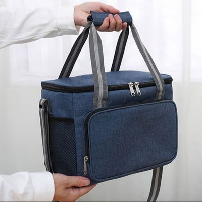 Customizable Insulated Lunch Bags For Food Storage Leak Proof 15L Blue