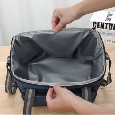 Customizable Insulated Lunch Bags For Food Storage Leak Proof 15L Blue