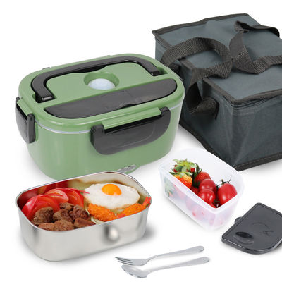 60W Stainless Steel Electric Lunch Box Leakproof And Heat Resistant For Easy Meal Heating