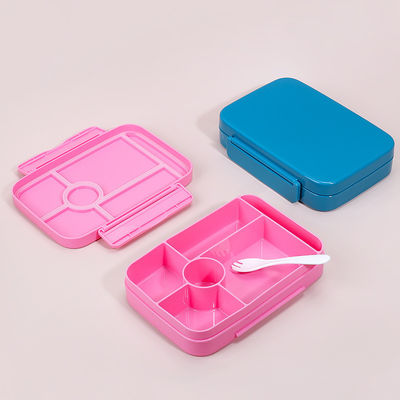 Five Compartment Leak Proof Lunch Bento Box 1000ml Lunch Box Pink