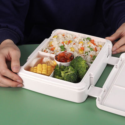 PP Bento Box Lunch Container Leakproof Food Storage 800-1000ml White