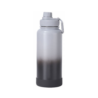 Spill Proof Double Wall Insulated Stainless Steel Thermos Black Grey