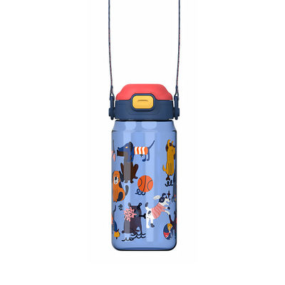 Animal Themed Reusable PC Straw Cups For Kids Back To School 600ml