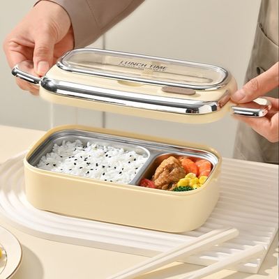 Insulated Metal Lunchbox With Leak Proof Lid Keeps Hot And Cold Foods Fresh