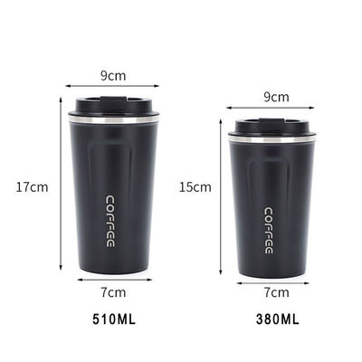Vacuum Insulated Stainless Steel Coffee Mug With Spill Proof Lid 510ml