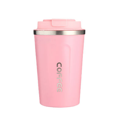 Pink Vacuum Insulated Double Wall Reusable 304 Stainless Steel Travel Thermos Water Cup