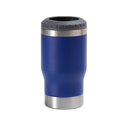 Outdoor Portable Stainless Steel Double Cover Beer Cup Cold Ice Car Cup Blue