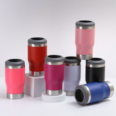 Reusable Thermos Cup 14oz Cooler Jar Outdoor Portable Stainless Steel Red